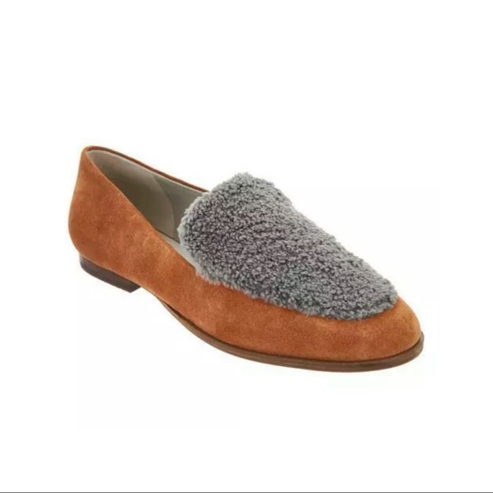 Lori Goldstein Greer Faux Shearling Suede Loafers